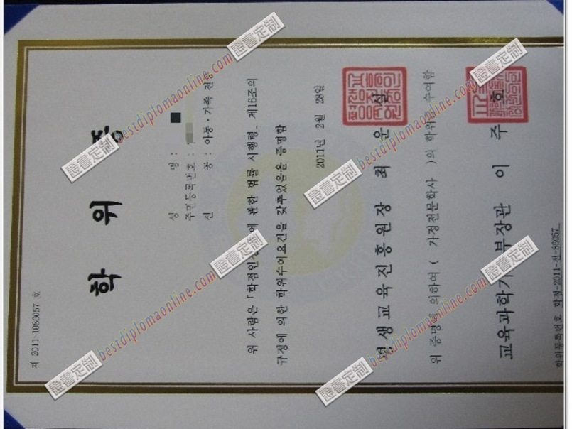 韩国终身教育振兴院文凭快速办理：提升学历的便捷途径